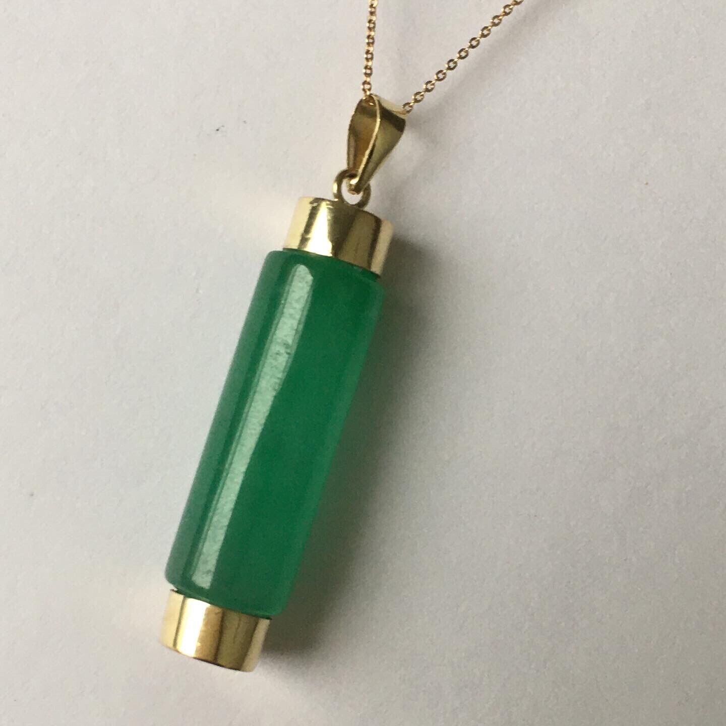 Jade cylinder online pendant