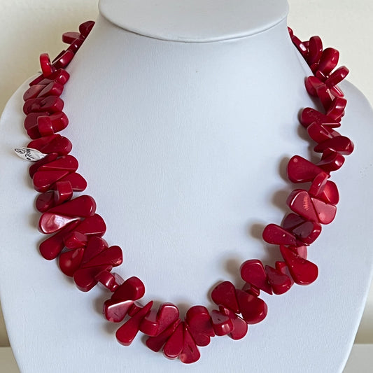 Unique style natural, coral necklace