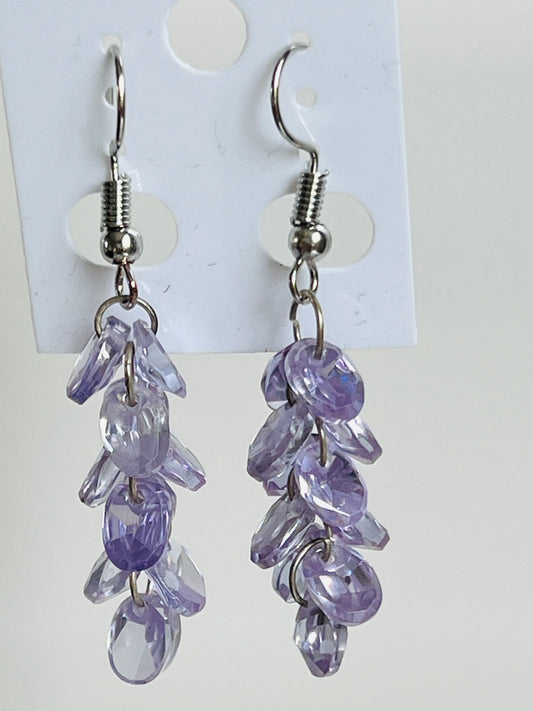 Handmade, unique design, Swarovski crystal earrings