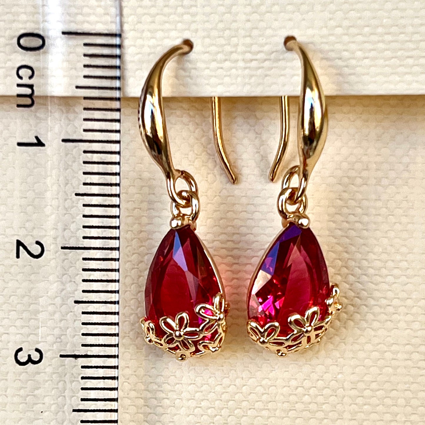 Tourmaline Earrings Rose Gold Rhodium Polish Allergy Free