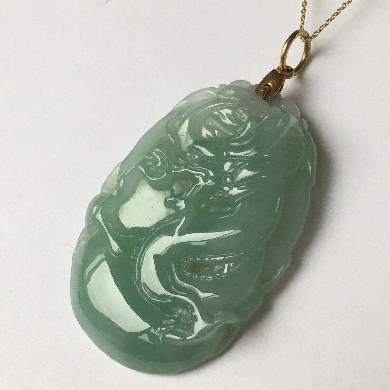 Long Life / hot Dragon Jade Pendant