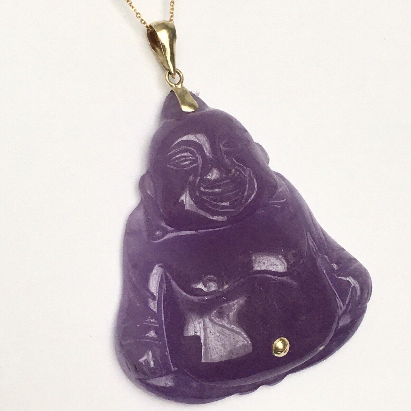 Big jade clearance buddha pendant